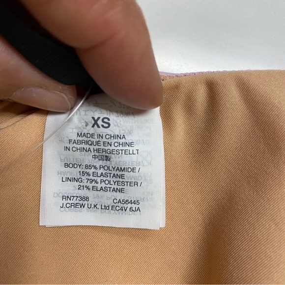 NWT J. Crew French Bikini Top, Pink - Picture 10 of 15